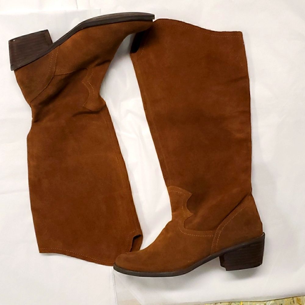 Naughty monkey leather boots, size 7